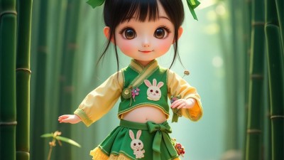 【AI咒语】一位活泼俏皮的可爱古代少女关键词免费提供学习使用！