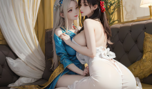 【AI绘画】GF福利汉服美女写真壁纸