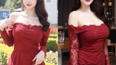 【AI绘画】セクシーなショルダードレスの女の子の写真[78P+728MB]