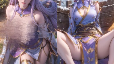 【AI国漫】斗破苍穹韩雪紫色薄纱80P+995MB[]