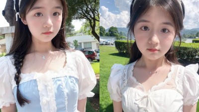 【AI绘画】网红少女风碎花裙合集荤*素*[150P+350MB]