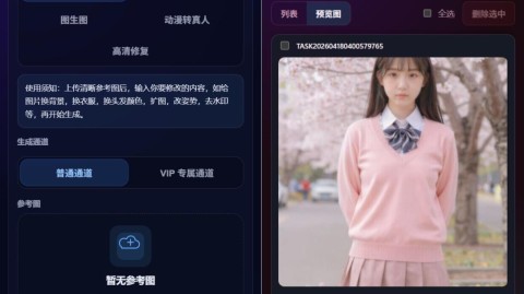 剑侠AI云端生图工具测试阶段上线体验中