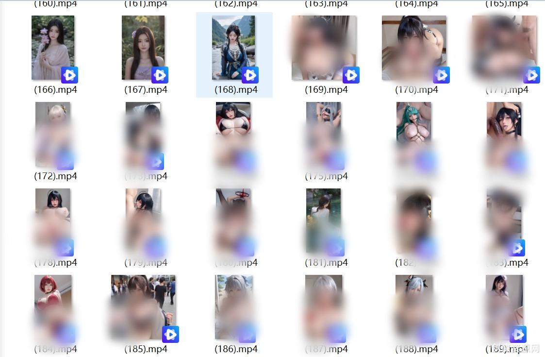 AI搞笑视频合集第一弹*NSFW【223V+565MB】